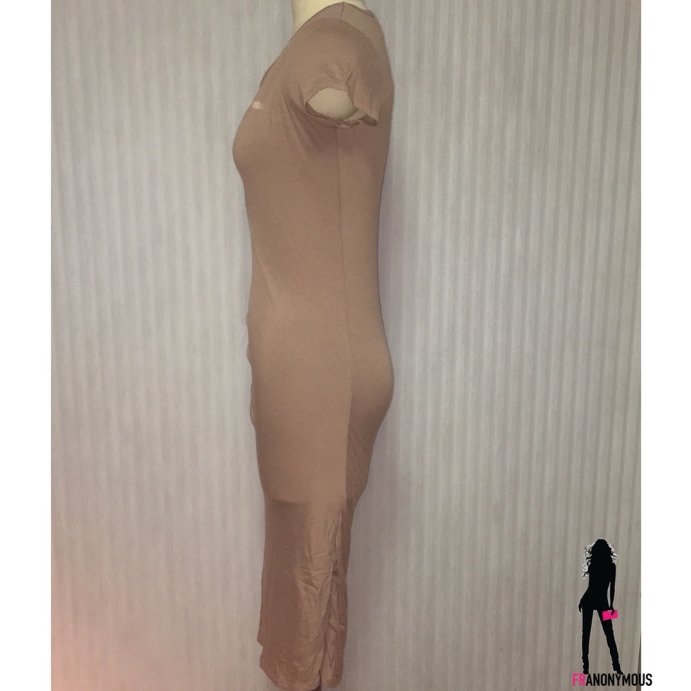 Blush Color Bodycon Dress - Picture 4 of 4